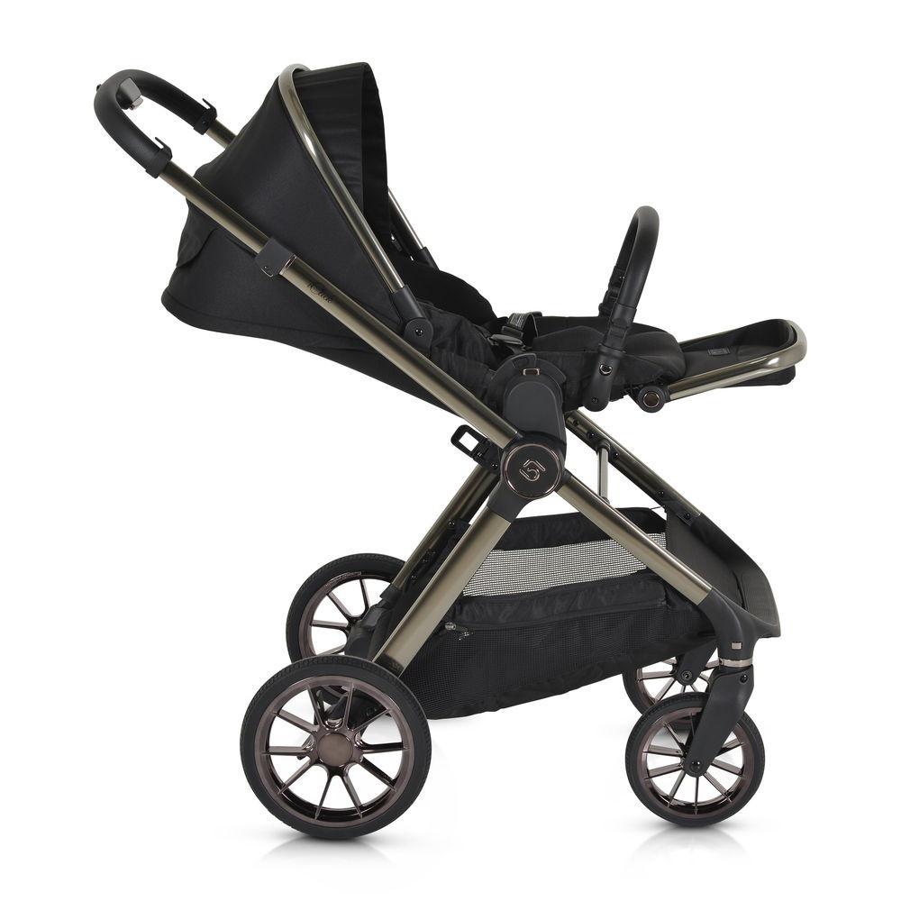Cangaroo - iCLICK Babakocsi 3in1 22kg, One Touch System FEKETE