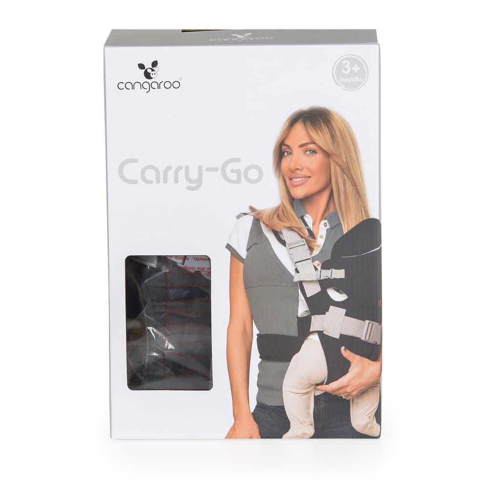 Cangaroo - CARRY GO hordozó 4 pozíciós, kapucnis S.SZÜRKE