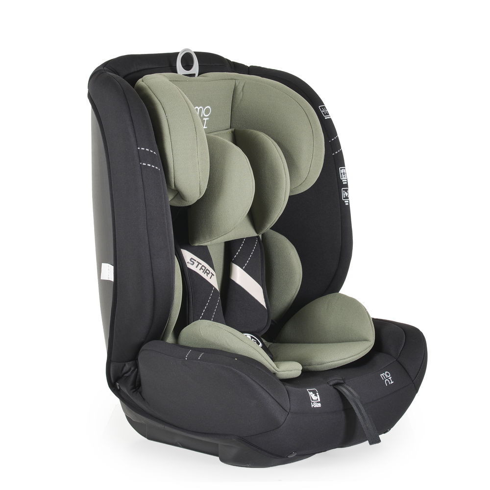 Moni - START autósülés 76-150cm I-SIZE, ajándék takaróval ZÖLD