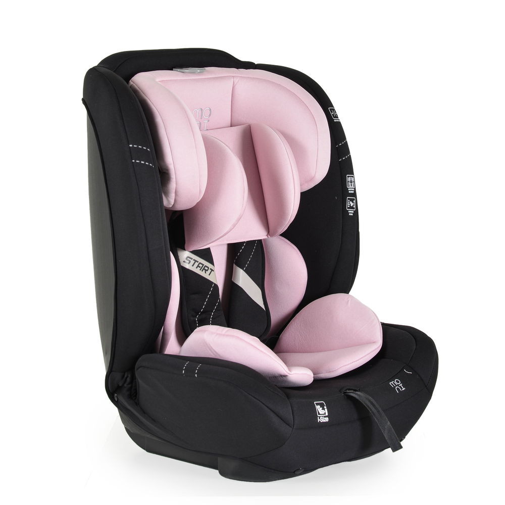 Moni - START autósülés 76-150cm I-SIZE, ajándék takaróval PINK