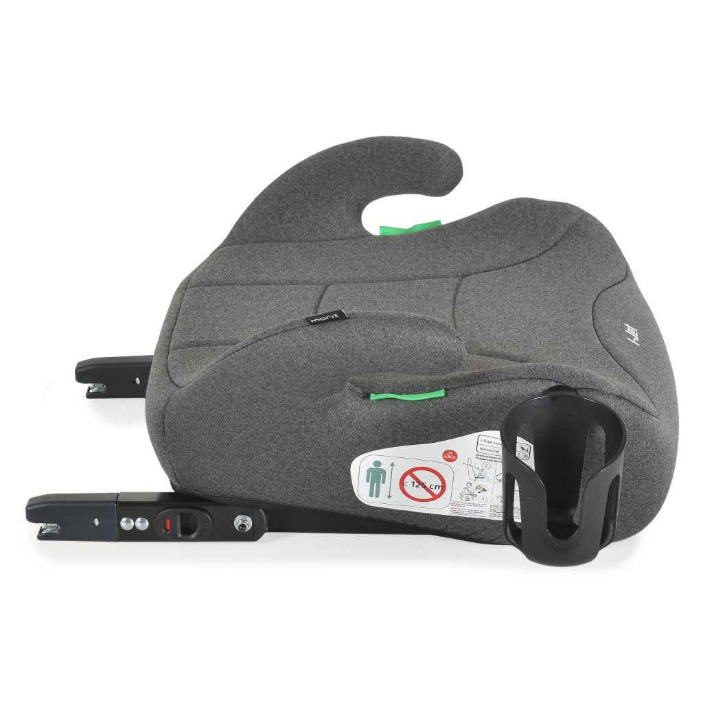 Moni I-Jet - 125-150cm I-SIZE ISOFIX Ülésmagasító Szürke – ülésmagasító