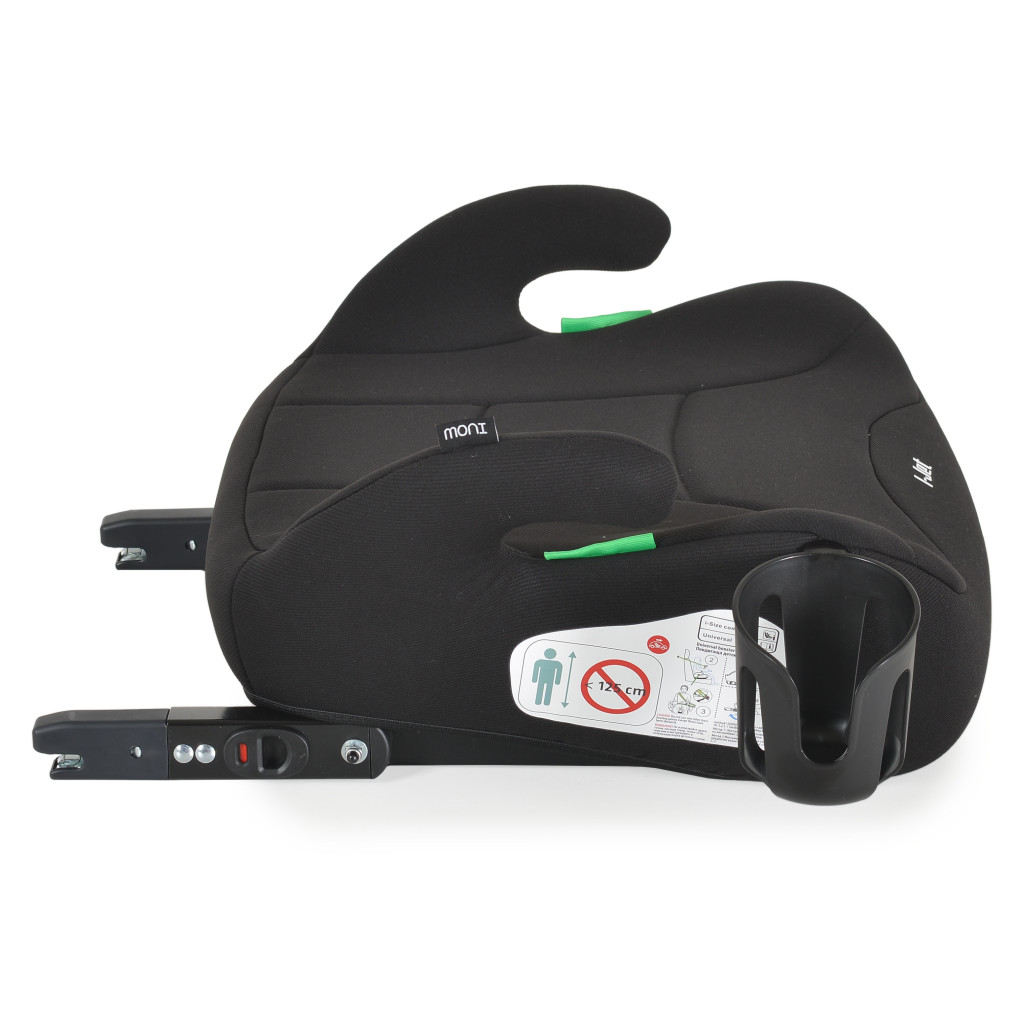 Moni I-Jet - 125-150cm I-SIZE ISOFIX Ülésmagasító Fekete – ülésmagasító