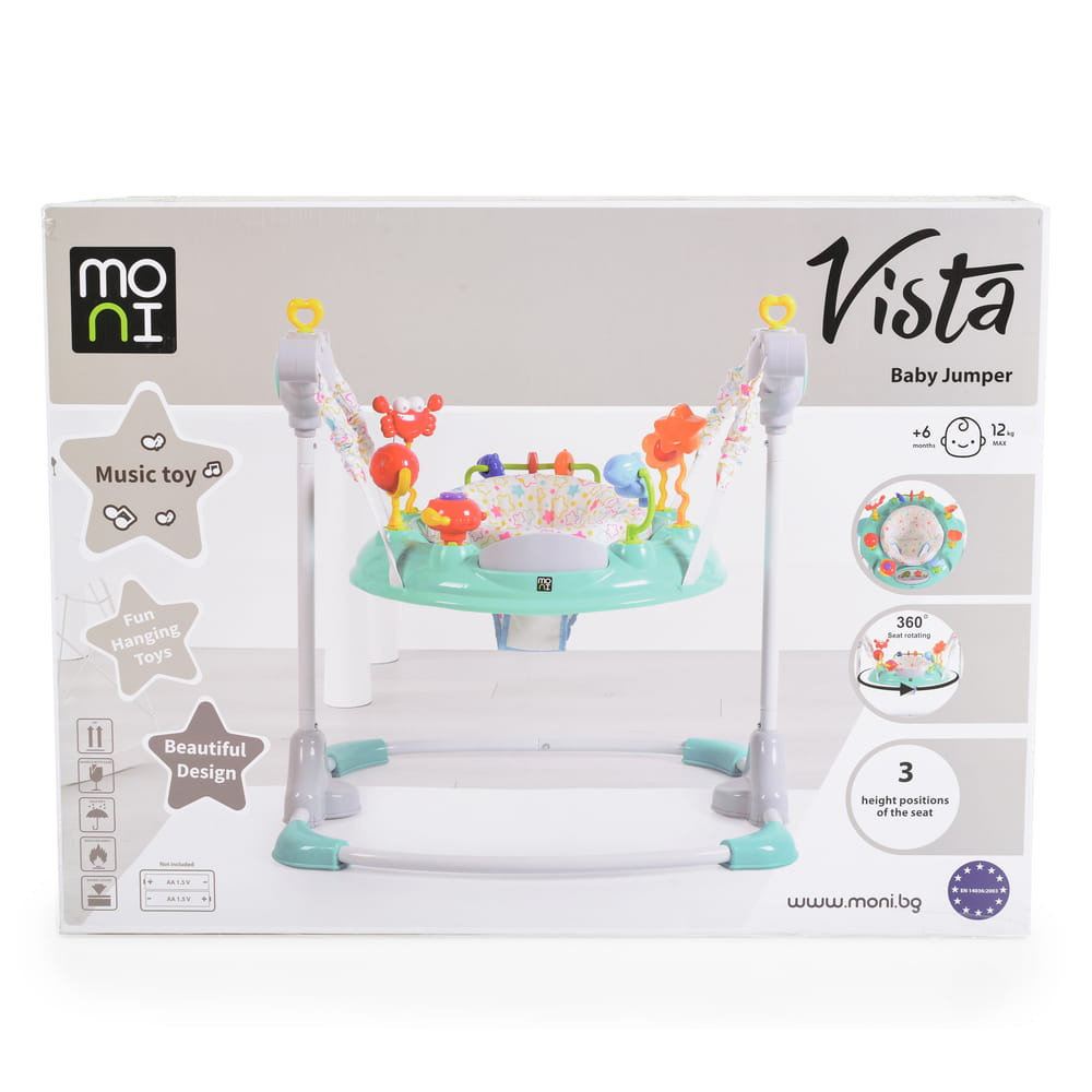Moni - VISTA Baba ugráló ÚJ TÜRKIZ