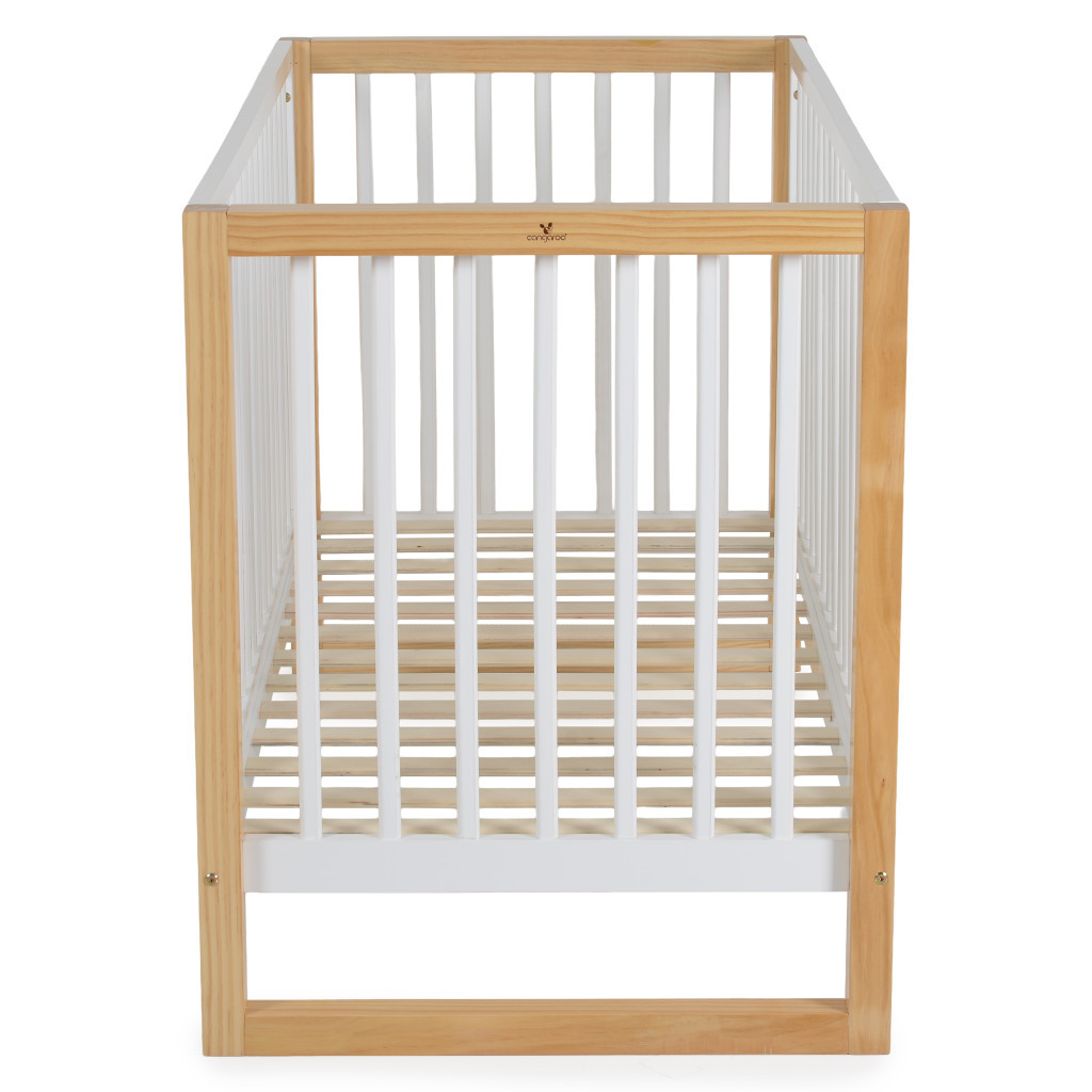 Cangaroo SIERRA fa babaágy rácsos 60*120cm FEHÉR/NATUR