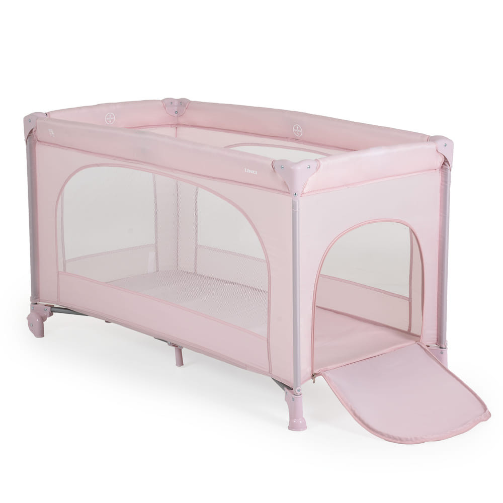 Moni - UNO utazóágy 1 szintes zippes kibújóval PINK