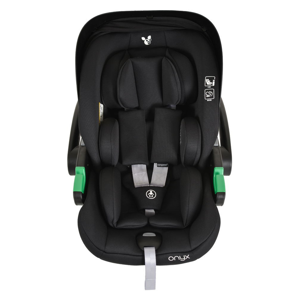 Cangaroo - ONYX autós hordozó 40-87cm-ig bővíthető, forgatható FEKETE