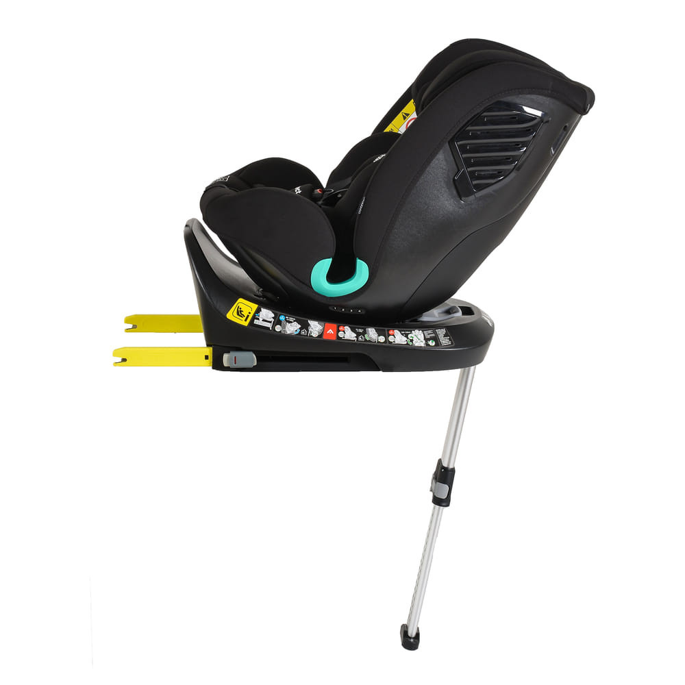 Cangaroo - i-PROTECT autós ülés 40-150cm támasztólábbal 360 forgatható FEKETE
