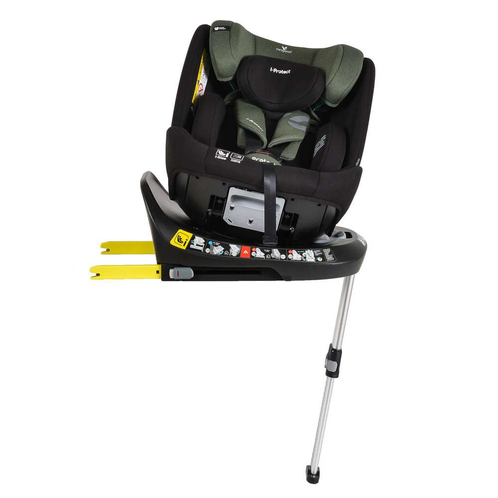 Cangaroo - i-PROTECT autós ülés 40-150cm támasztólábbal 360 forgatható ZÖLD