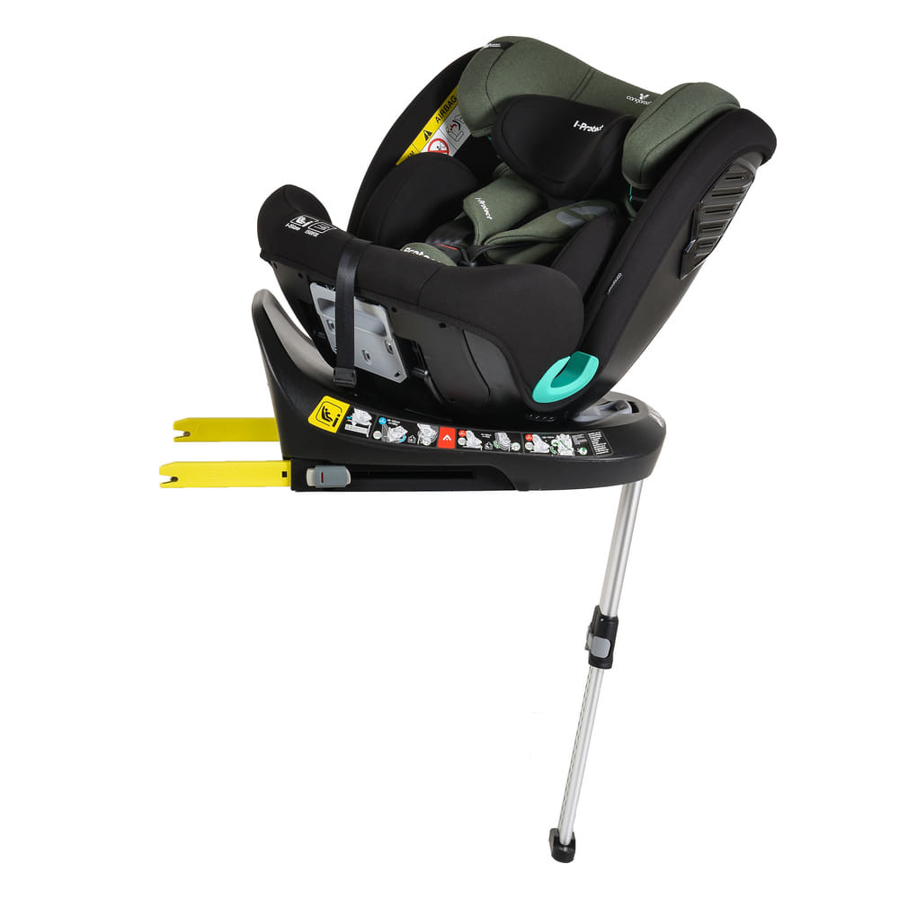 Cangaroo - i-PROTECT autós ülés 40-150cm támasztólábbal 360 forgatható ZÖLD