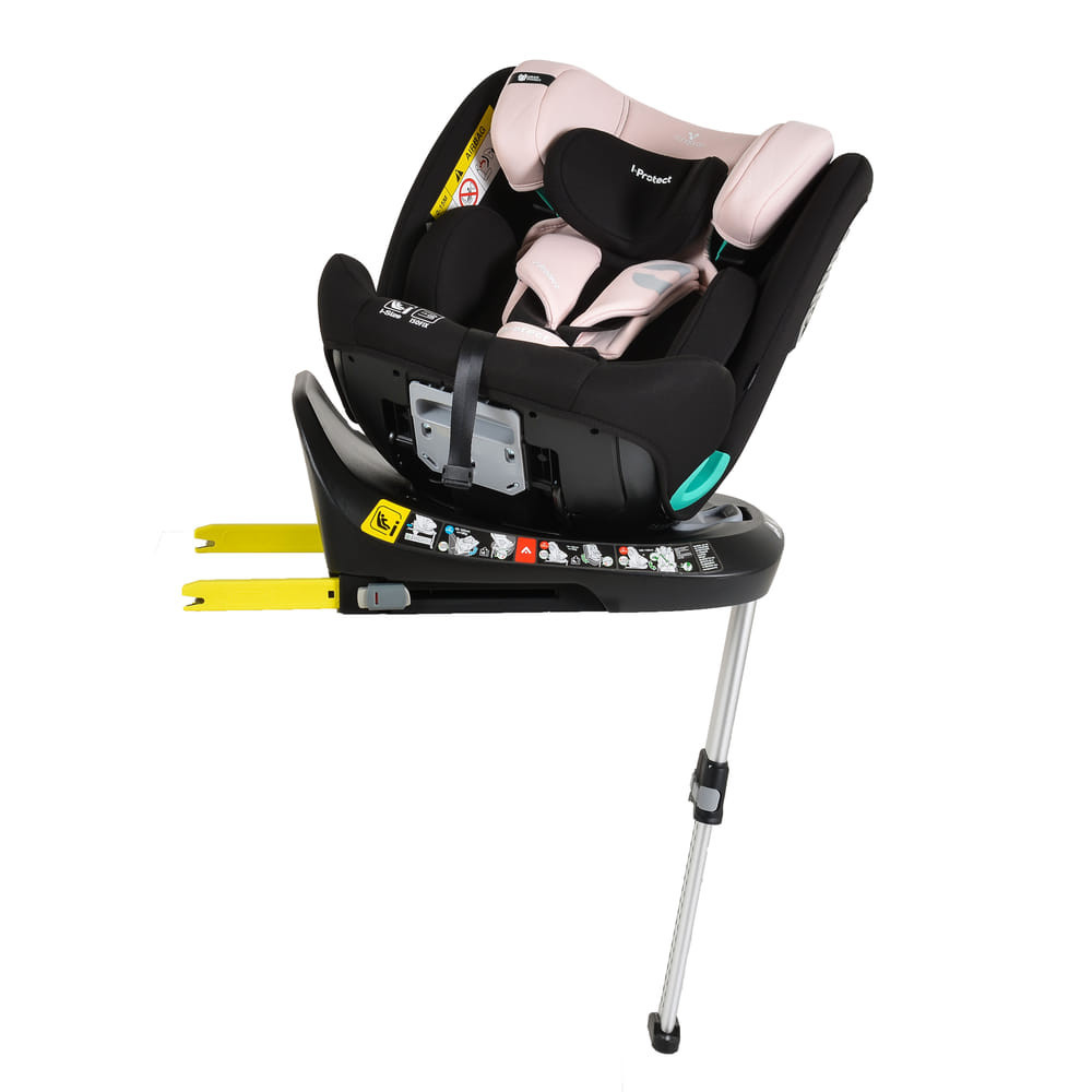 Cangaroo - i-PROTECT autós ülés 40-150cm támasztólábbal 360 forgatható PINK