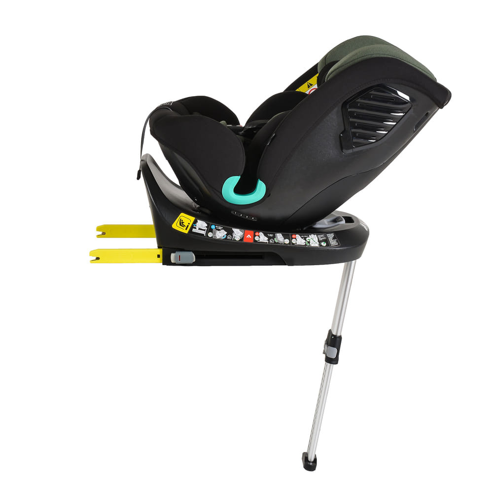 Cangaroo - i-PROTECT autós ülés 40-150cm támasztólábbal 360 forgatható STEEL/SZÜRKE