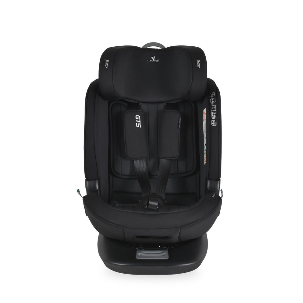 Cangaroo - GTS prémium autós ülés 40-150cm SPS, 360fokban forgatható FEKETE