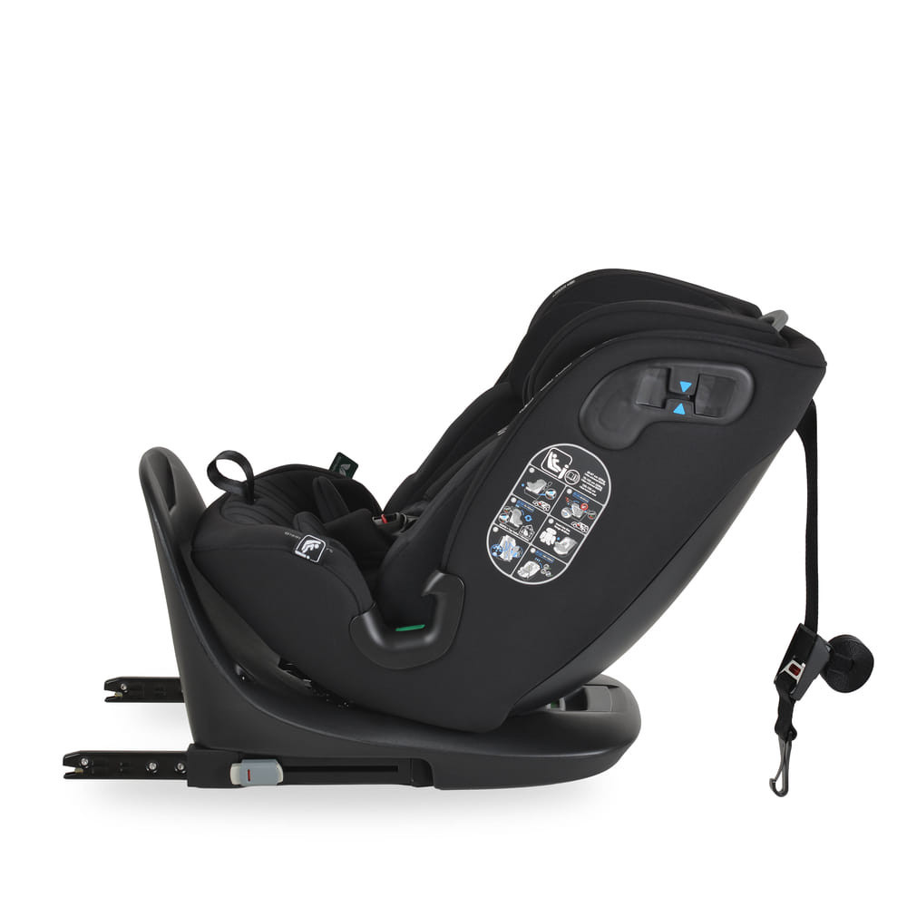 Cangaroo - GTS prémium autós ülés 40-150cm SPS, 360fokban forgatható FEKETE