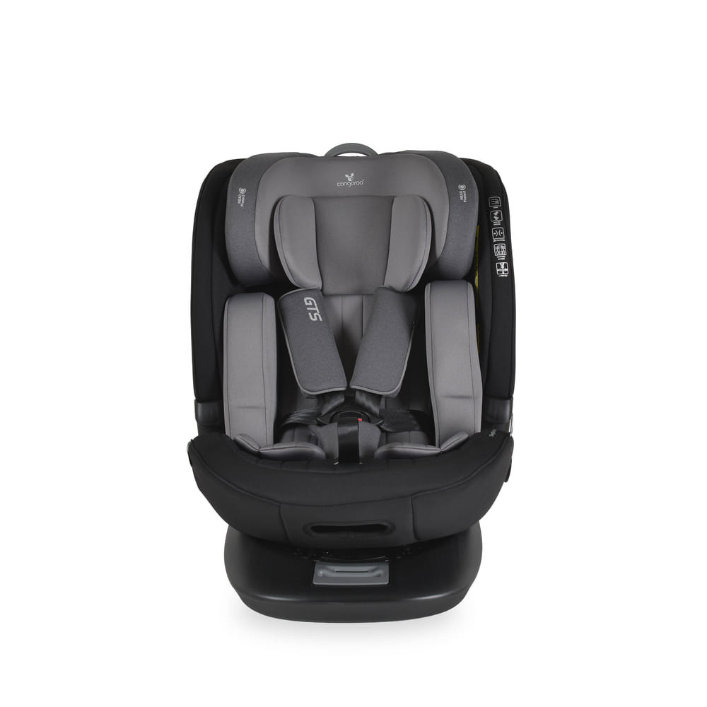 Cangaroo - GTS prémium autós ülés 40-150cm SPS, 360fokban forgatható SZÜRKE