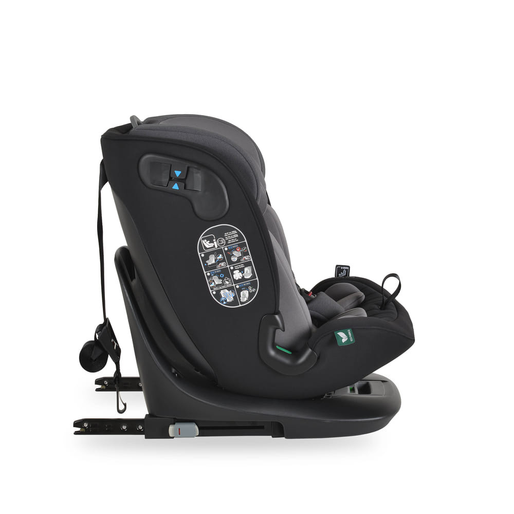 Cangaroo - GTS prémium autós ülés 40-150cm SPS, 360fokban forgatható SZÜRKE