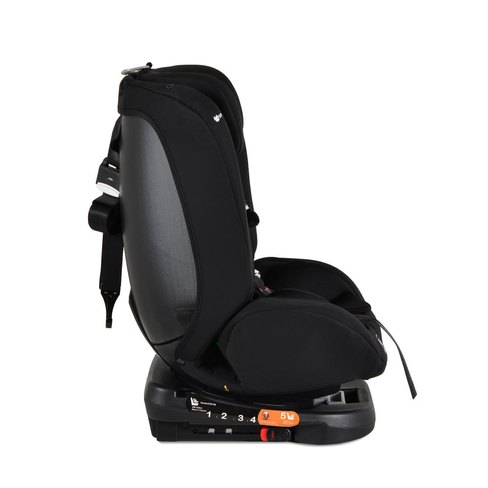 Moni i-MAXX - autós ülés, isofix, forgatható, 2 plüss+párna 40-150cm FEKETE