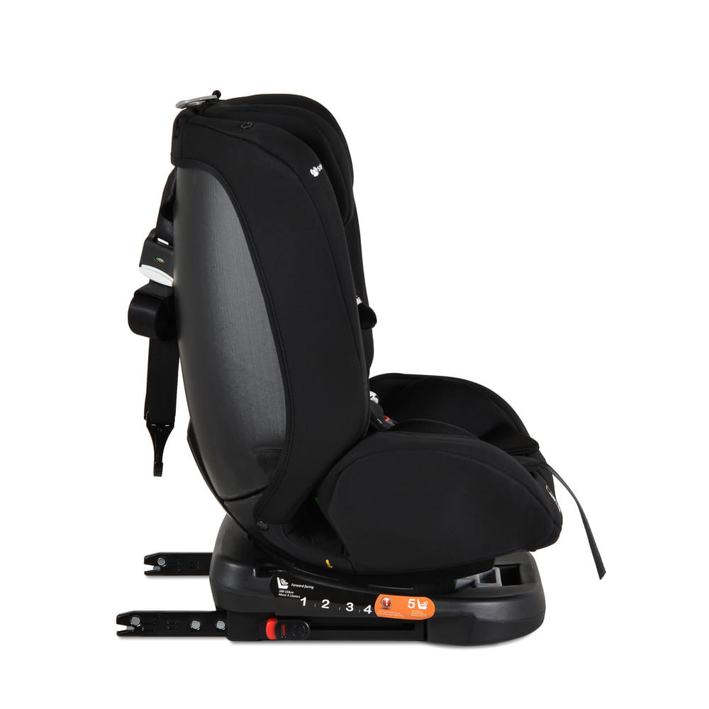 Moni i-MAXX - autós ülés, isofix, forgatható, 2 plüss+párna 40-150cm FEKETE