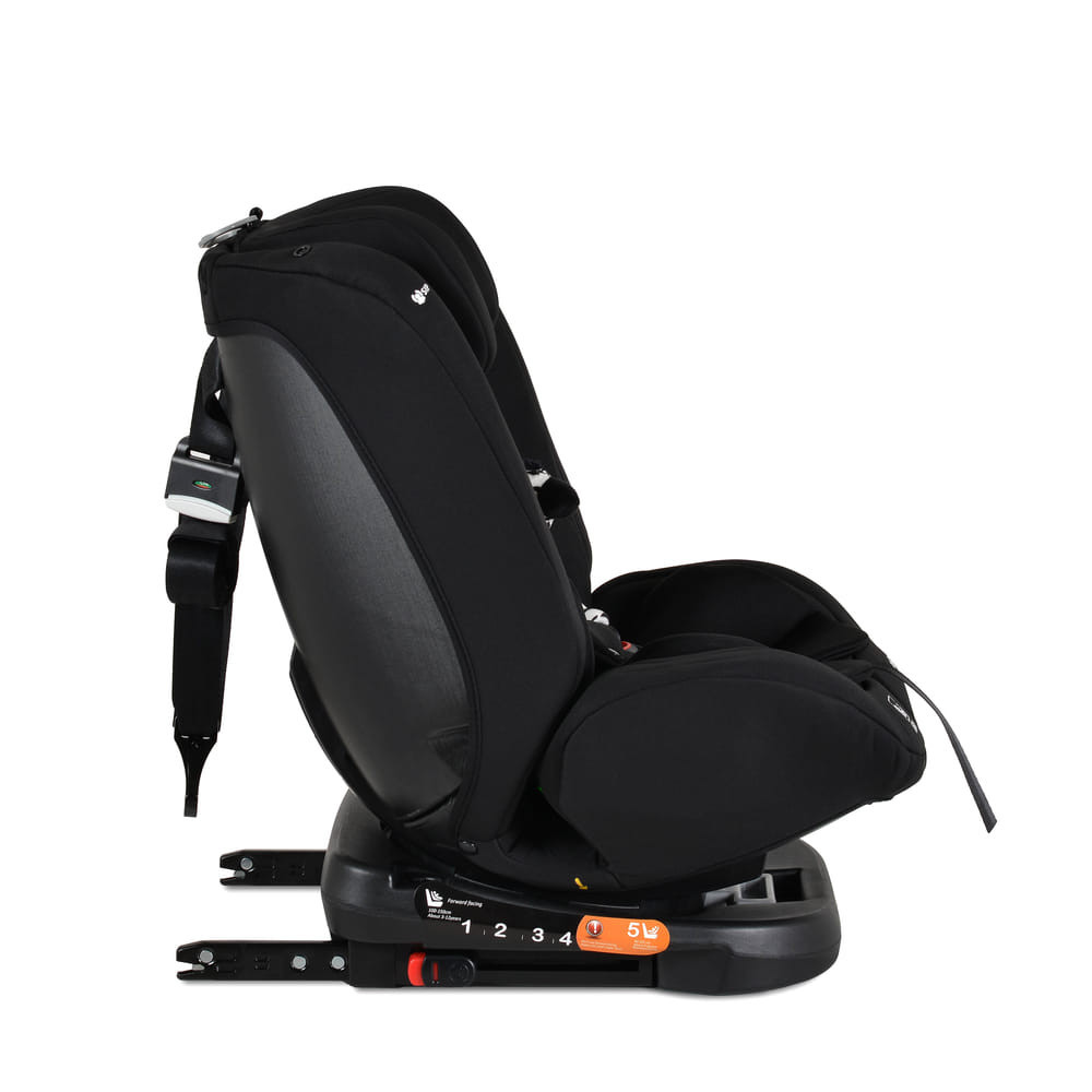Moni i-MAXX - autós ülés, isofix, forgatható, 2 plüss+párna 40-150cm FEKETE