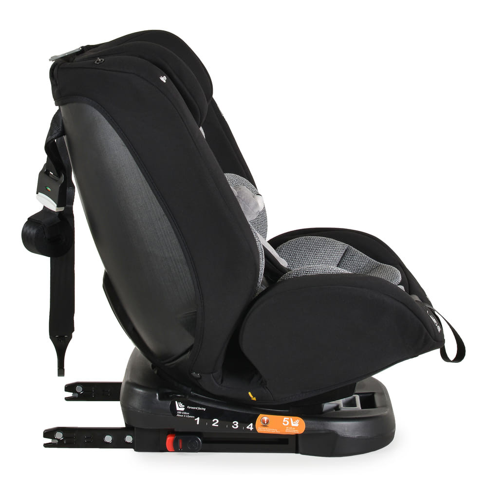 Moni i-MAXX - autós ülés, isofix, forgatható, 2 plüss+párna 40-150cm SZÜRKE