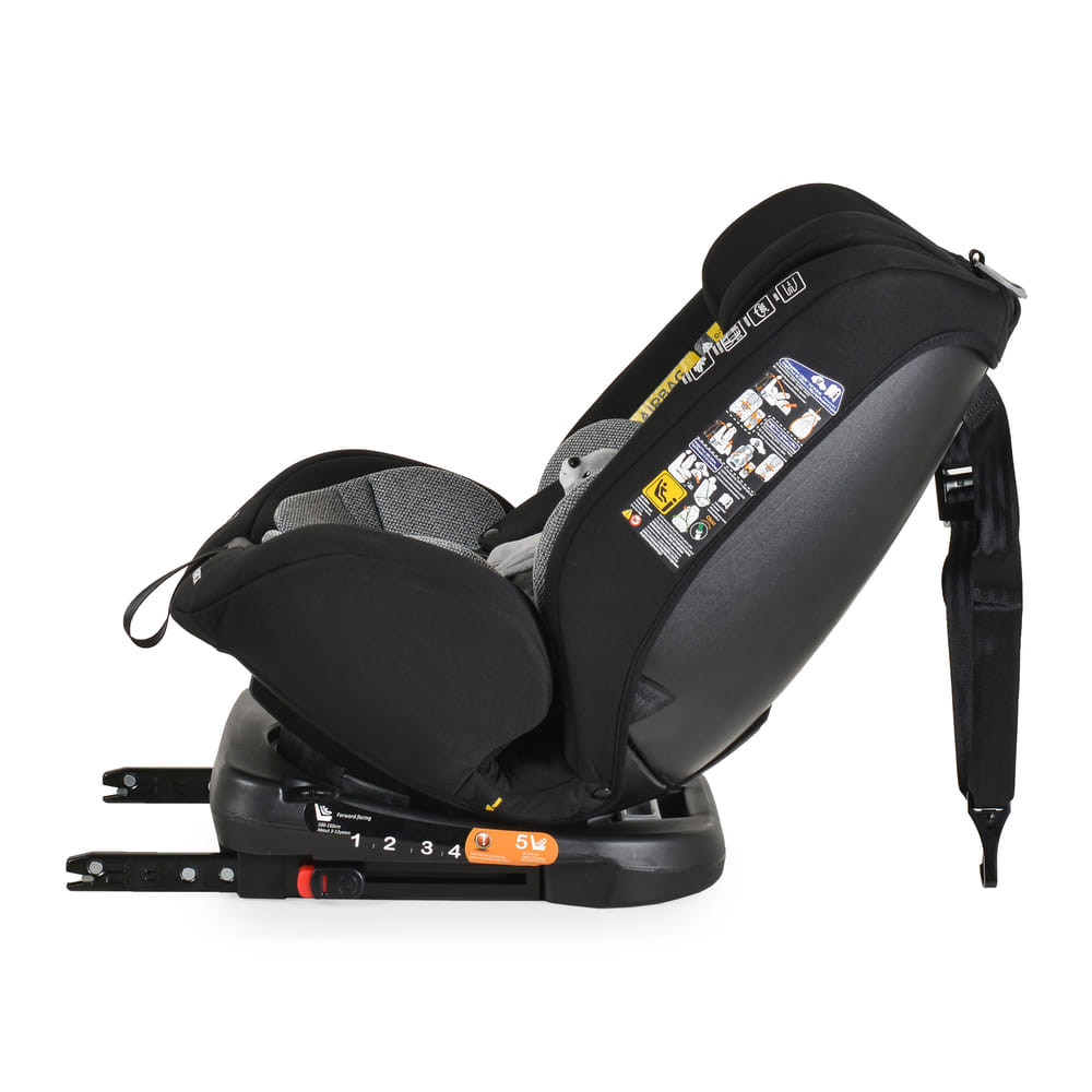 Moni i-MAXX - autós ülés, isofix, forgatható, 2 plüss+párna 40-150cm SZÜRKE