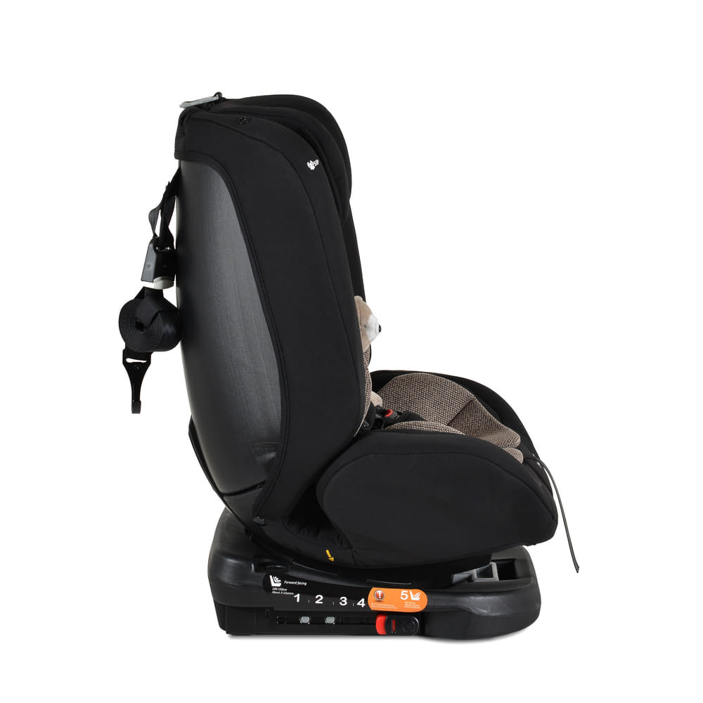 Moni i-MAXX - autós ülés, isofix, forgatható, 2 plüss+párna 40-150cm BÉZS