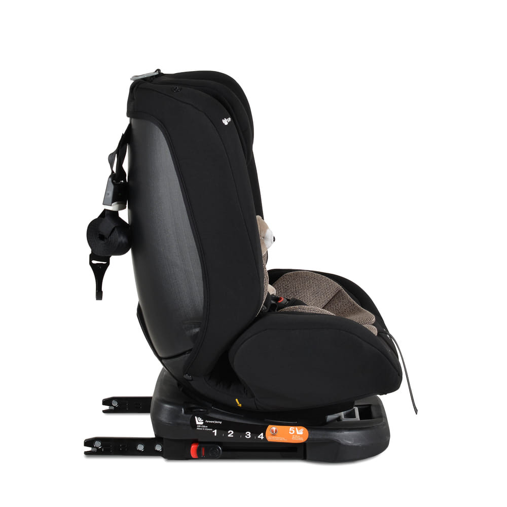 Moni i-MAXX - autós ülés, isofix, forgatható, 2 plüss+párna 40-150cm BÉZS