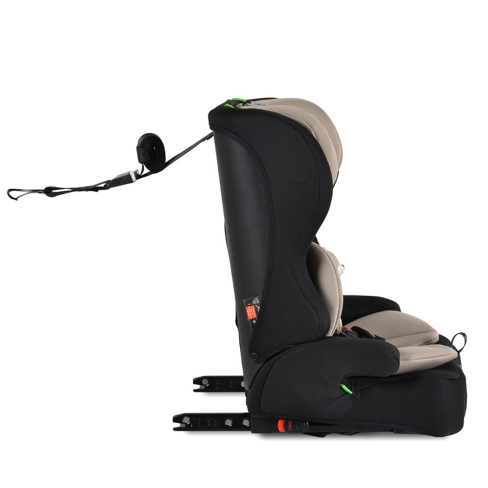 Moni - SECURITY autós ülés belső övvel, isofix, ajándék 2plüss+párna 76-150cm BÉZS
