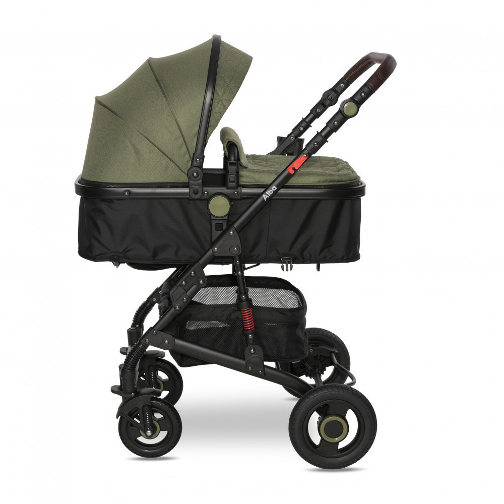 Lorelli Alba multifunkciós babakocsi + adapter - Premium Steel Grey