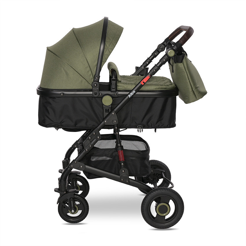Lorelli Alba multifunkciós babakocsi + adapter - Premium Steel Grey