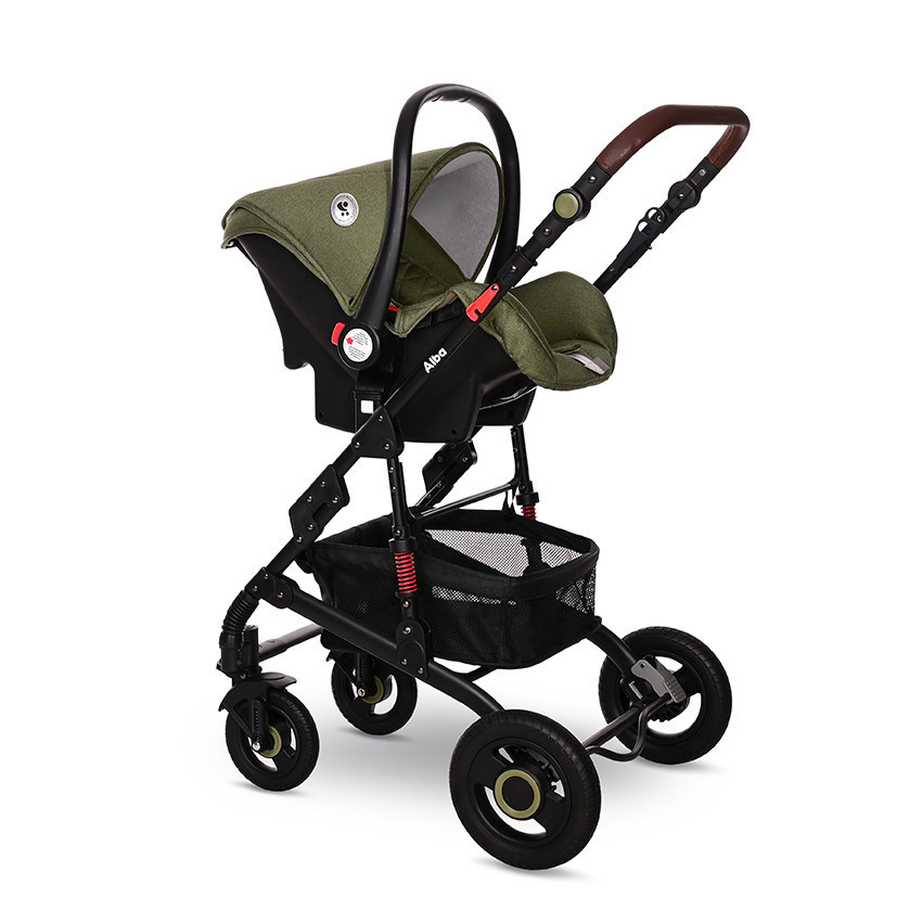 Lorelli Alba multifunkciós babakocsi + adapter - Premium Steel Grey