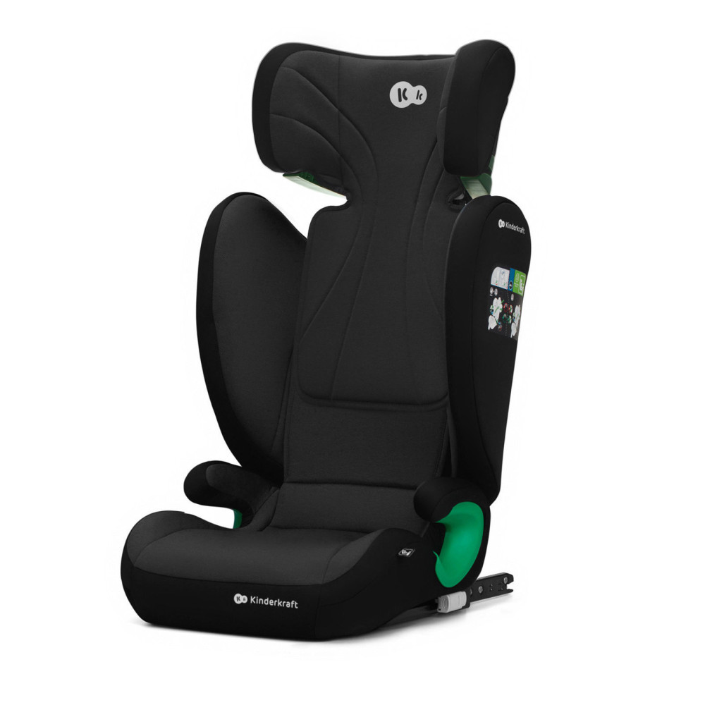Kinderkraft JUNIOR FIX 2 I-Size 40-150cm 15-36kg - Fekete színű (Iso-Fix) – autósülés