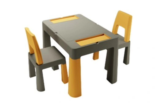 TEGA - MULTIFUN 3 in 1 Gyerek Asztal Grafit és Mustár – gyermekbútor 2. kép