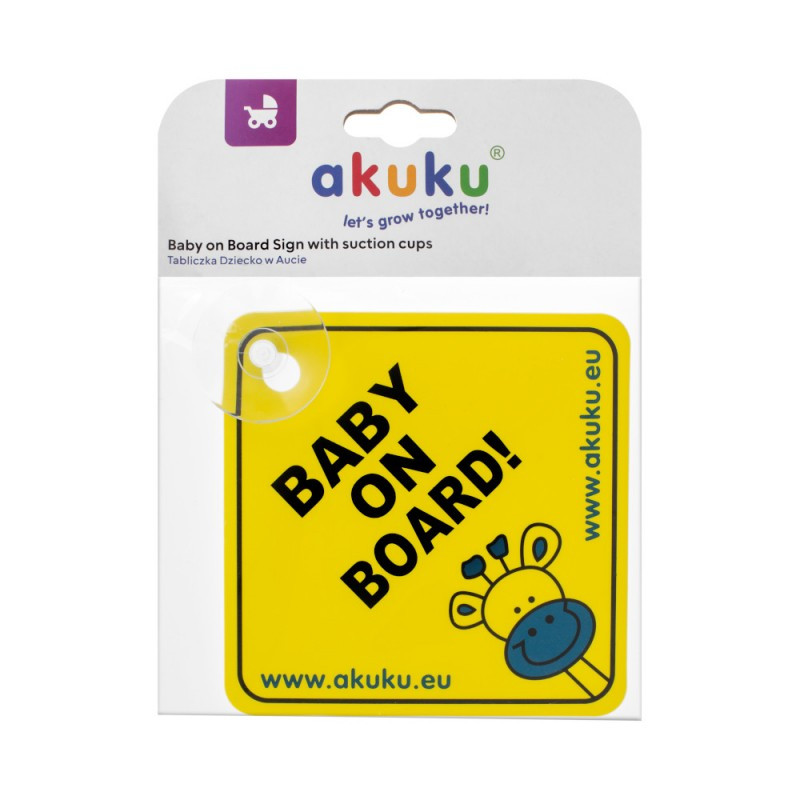 AKUKU A0645 - Baby on Board Figyelmeztető Tábla – babatermék 2. kép