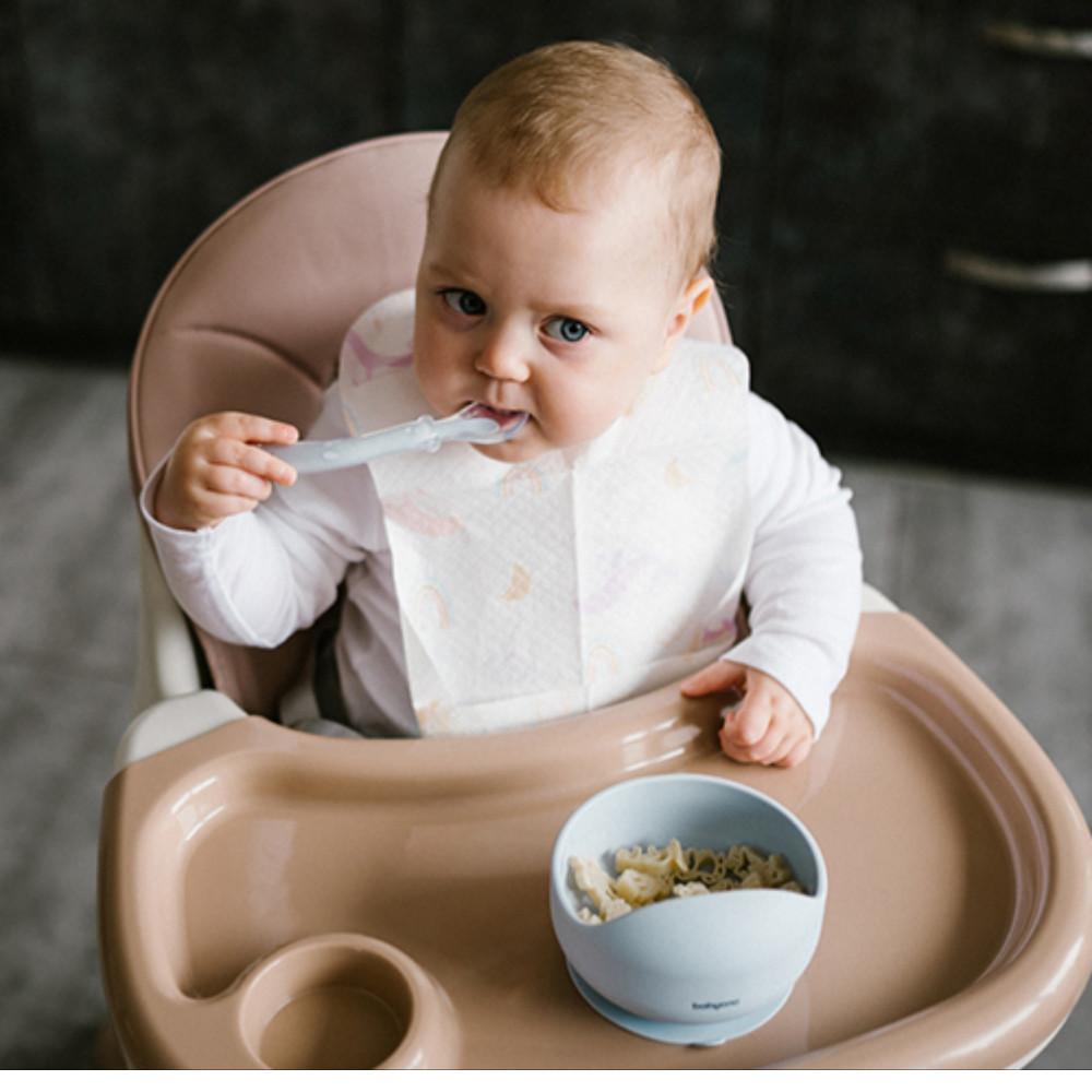 BabyOno 1481/01 - Szilikon Tapadókorongos Tányér/Kék – babatermék