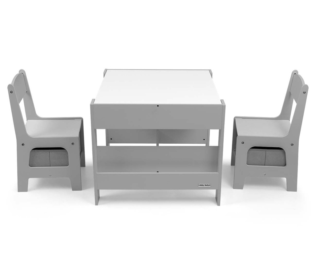MILLY MALLY 5489 - SVEN Gyerek Asztal Grey – gyermekbútor 4. kép
