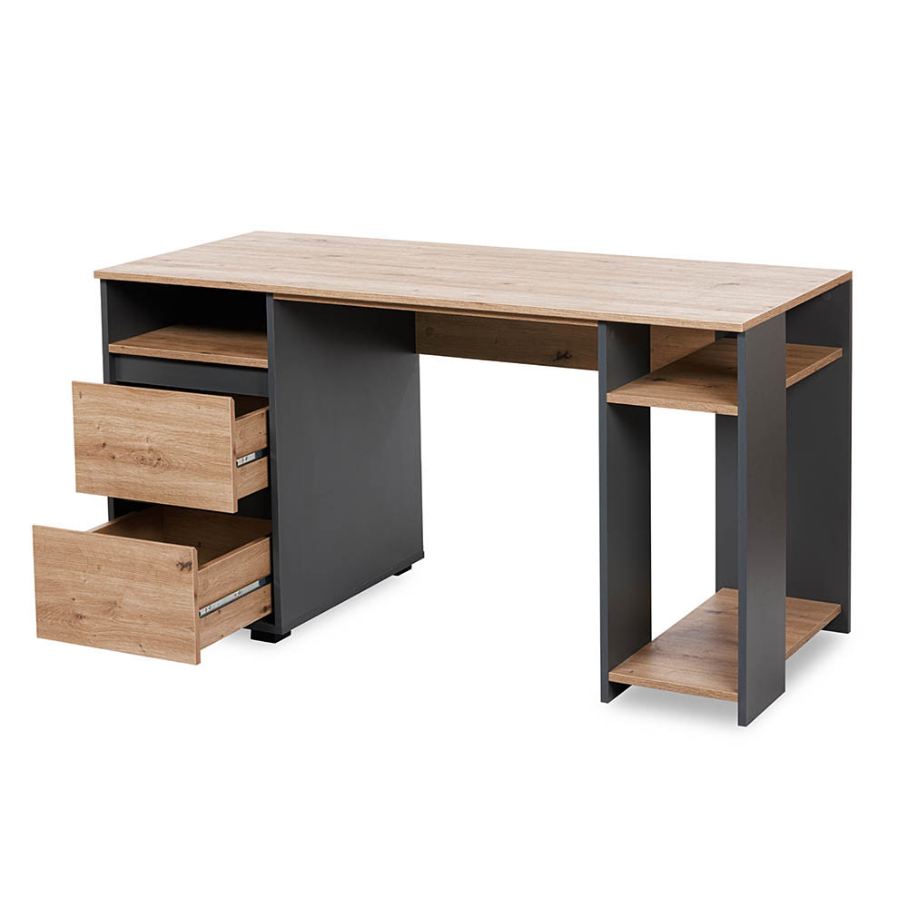 Klups Little Sky - Dália Antracit-Tölgy Íróasztal – gyermekbútor 4. kép