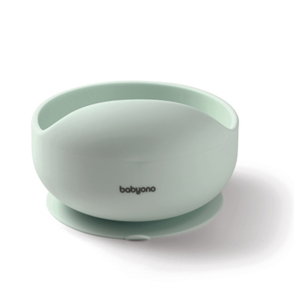 BabyOno 1481/03 - Szilikon Tapadókorongos Tányér/Menta – babatermék
