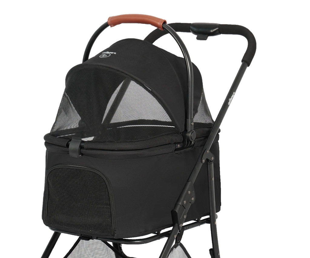 Qppet - Bobbie Pet Black 6961 Kutya és Cica Babakocsi – babakocsi