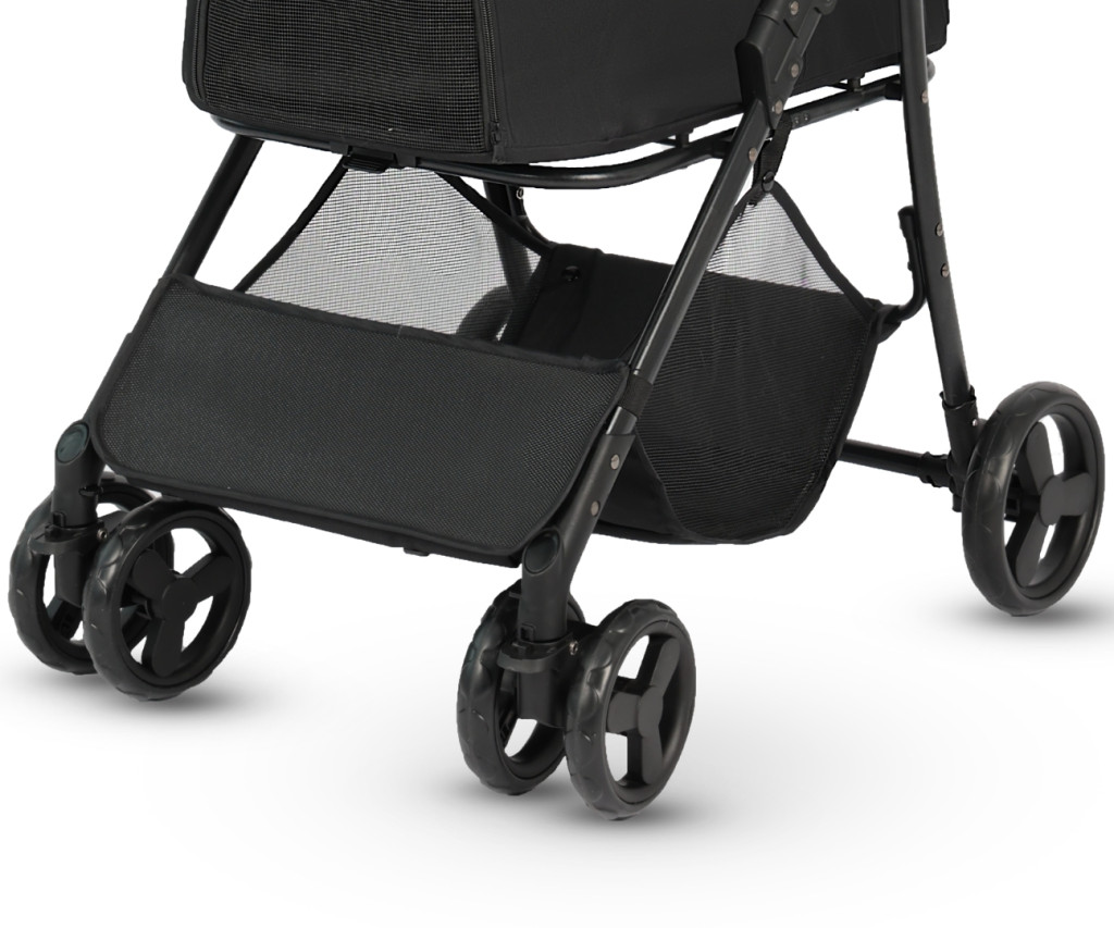 Qppet - Bobbie Pet Black 6961 Kutya és Cica Babakocsi – babakocsi