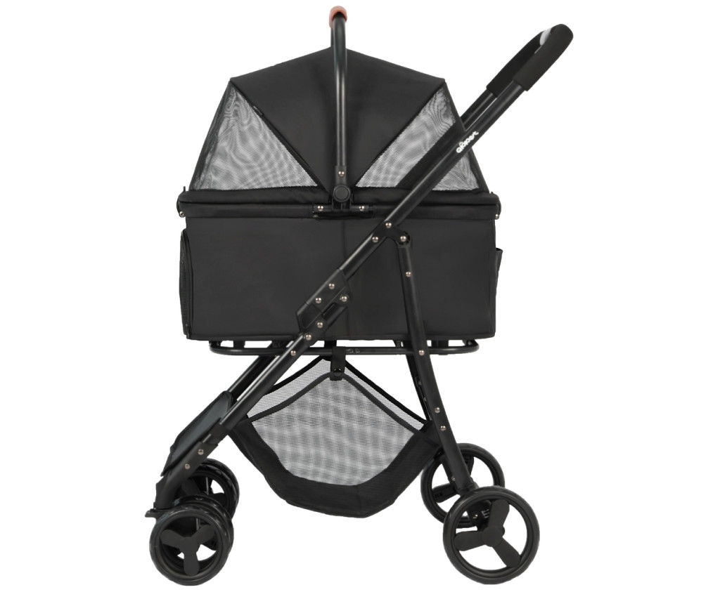 Qppet - Bobbie Pet Black 6961 Kutya és Cica Babakocsi – babakocsi
