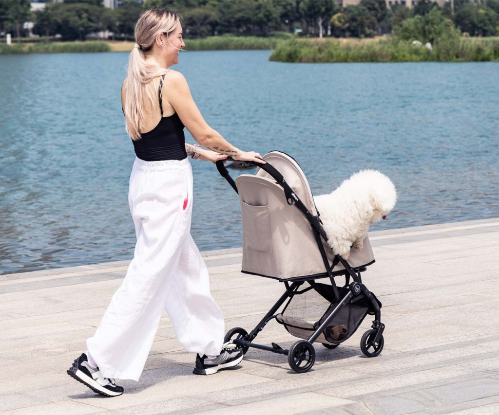 Qppet - Pettie Pet Beige 6960 Kutya és Cica Babakocsi – babakocsi