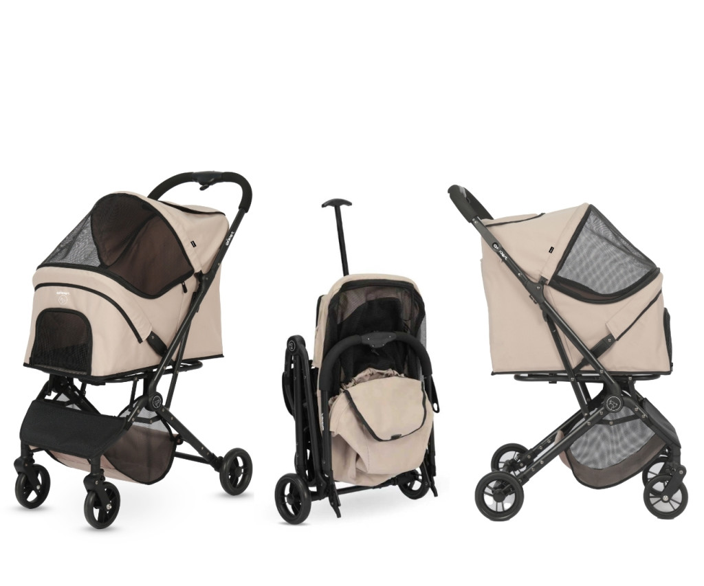Qppet - Pettie Pet Beige 6960 Kutya és Cica Babakocsi – babakocsi