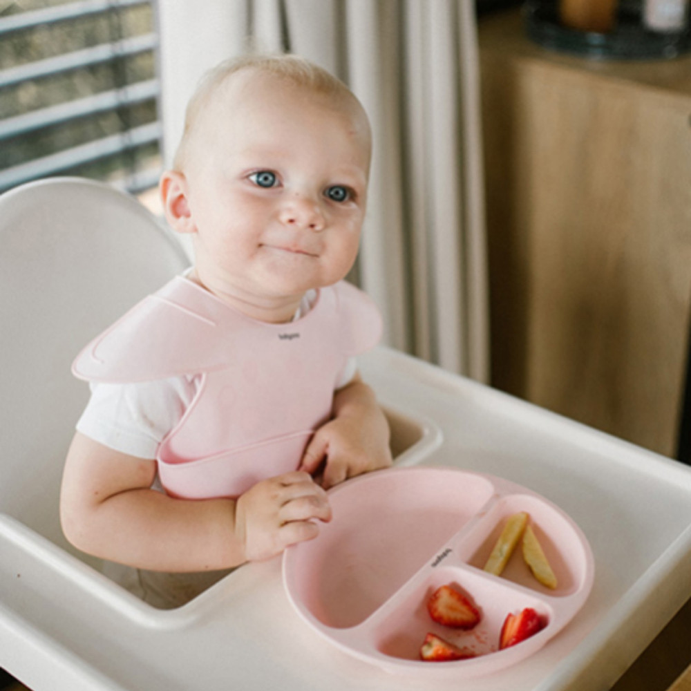 BabyOno 1639/02 - Szilikon Előke Állítható Rózsaszín