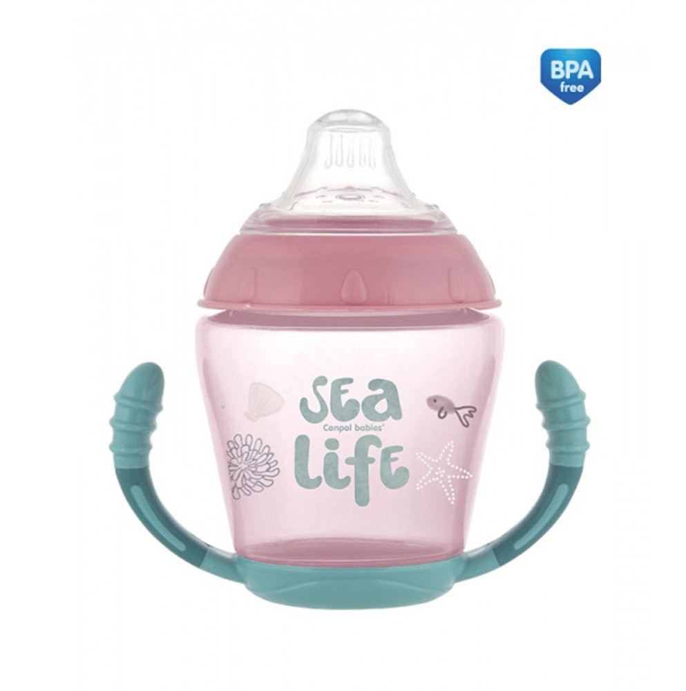 Canpol 56/501 - Cseppmentes 230ml SEA LIFE itatópohár