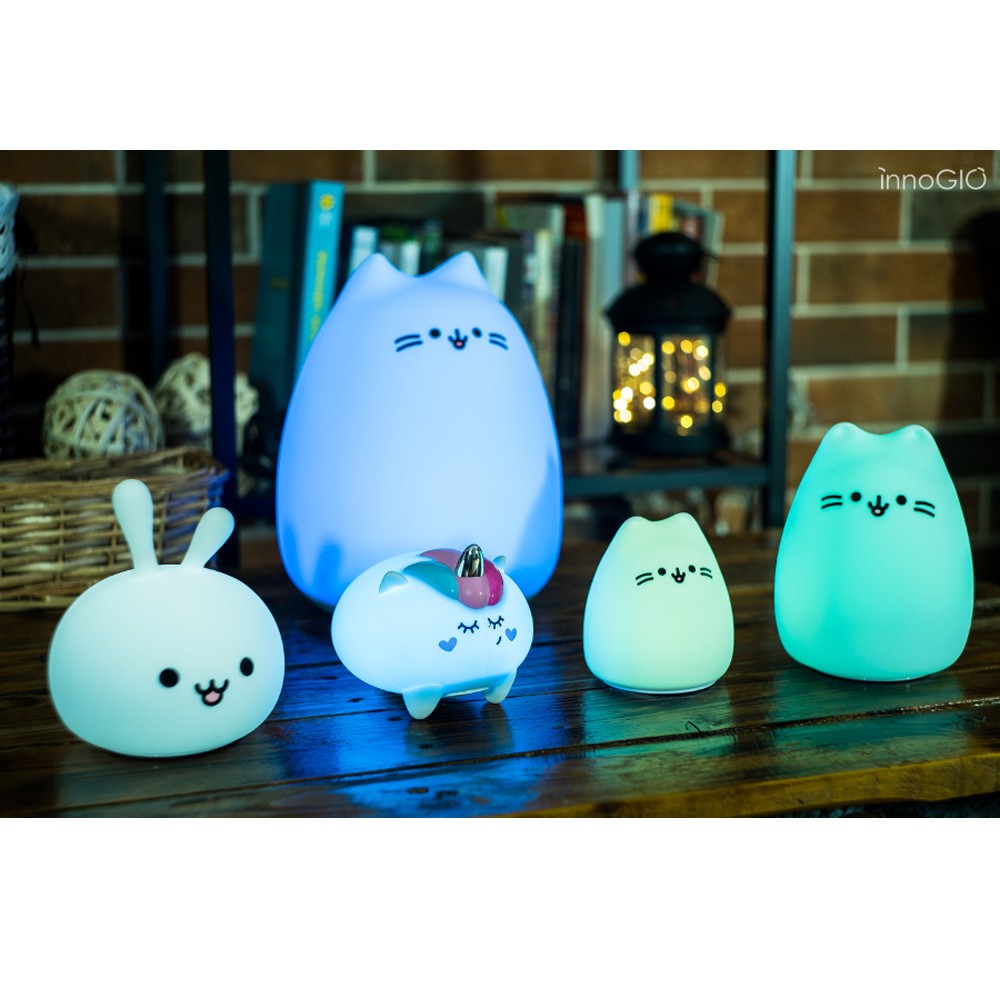 INNOGIO LJC-124 Szilikon Éjjeli Lámpa - GIO Kitty Mini