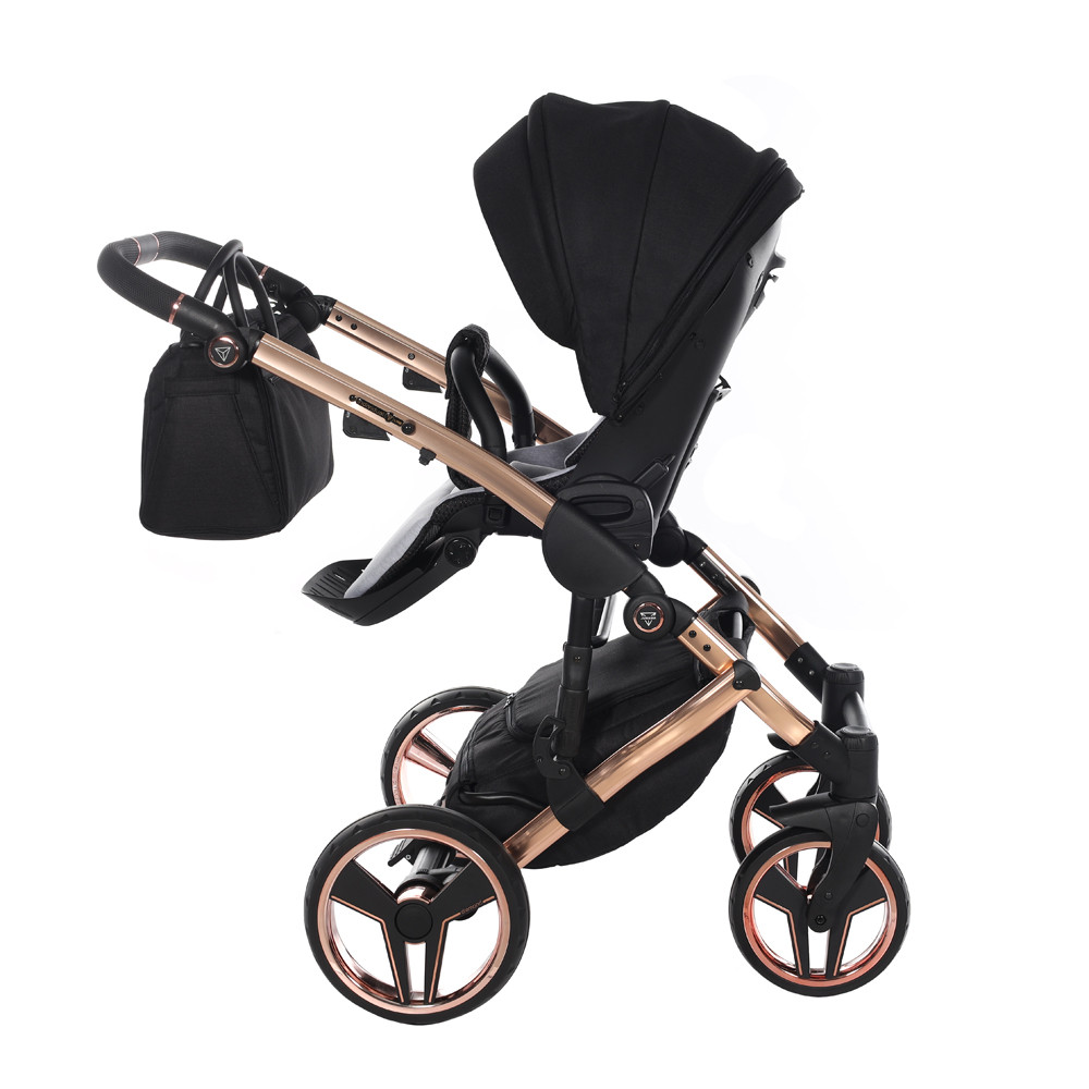 Junama Diamond s Line V2 System - Fekete és Rózsaarany – babakocsi