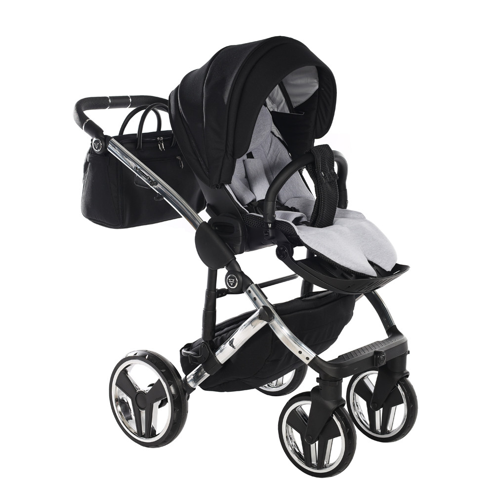 Junama Diamond s Line V2 System - Fekete és Ezüszt – babakocsi