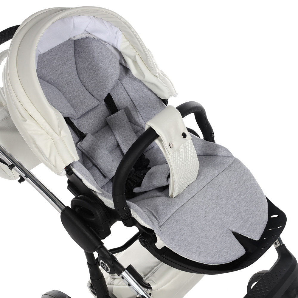 Junama Fluo Individuál V3 system - Fehér és Rózsaarany – babakocsi
