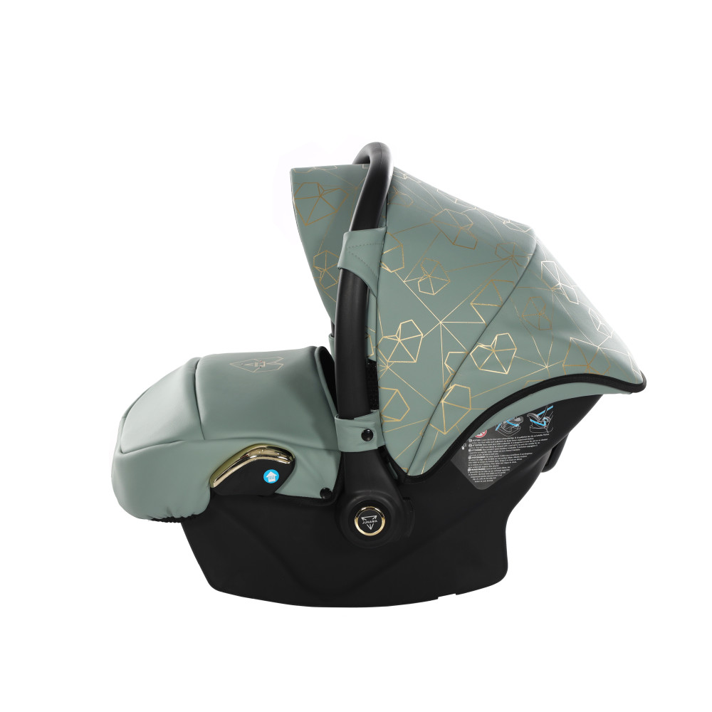 Junama Diamond Heart V3 System - Zöld-Arany – babakocsi