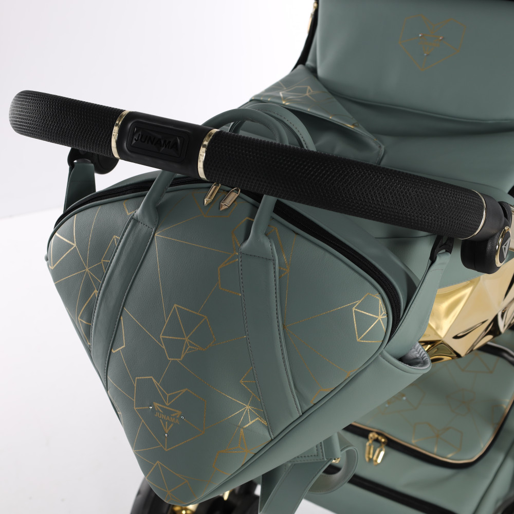 Junama Diamond Heart V3 System - Zöld-Arany – babakocsi